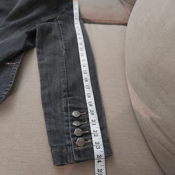 Dark Gray Jean Jacket - Picture 8 of 10